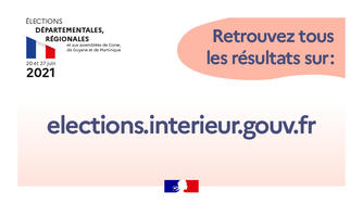 Affiche "Rerouvez tous les résultats sur : elections.interieur.gouv.fr".