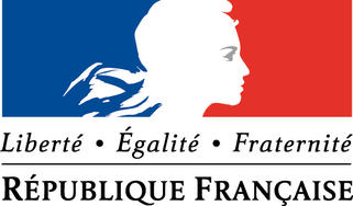 Affiche "République française : liberté, égalité, fraternité".